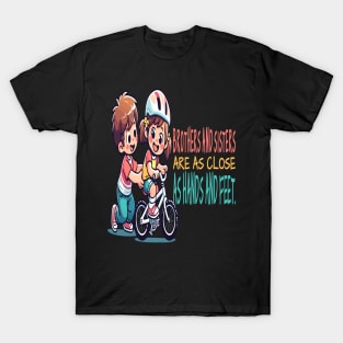 Sibling Bike Lessons: Bond Beyond Words T-Shirt